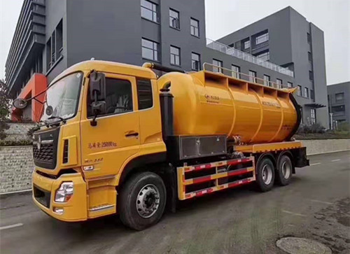 國六東風(fēng)天龍后八輪22方吸污車無副發(fā)動機，30L高壓泵，吸污：2160立方/min