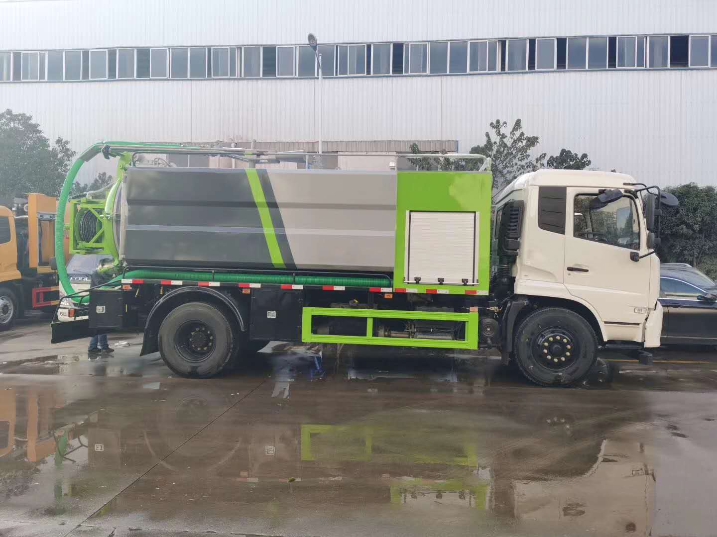 國六東風天錦清洗吸污車，可以上北京市牌照