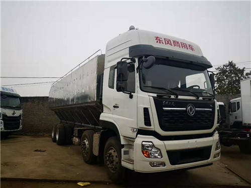 國五東風(fēng)天龍前四后八40方鋁合金飼料車自重輕，拉的多，不超載