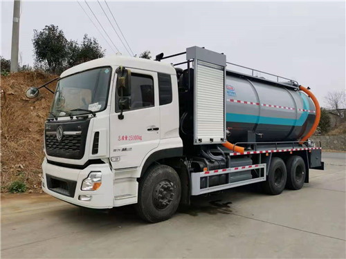 東風天龍后八輪清洗吸污車，程力汽車、智享生活