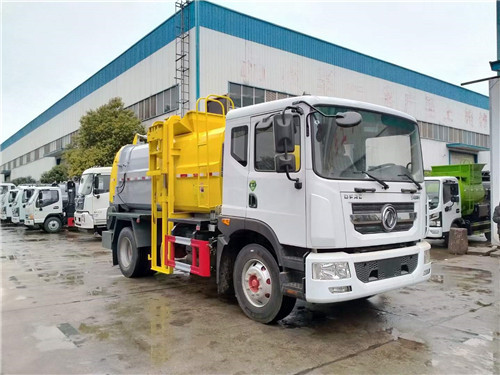 國六東風D9餐廚垃圾車，10方國六餐廚垃圾車
