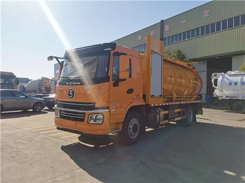 國(guó)六陜汽軒德18噸清洗吸污車(chē)/純吸污車(chē)