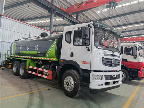 國六東風T5后雙橋20方綠化噴灑車，可加裝霧炮