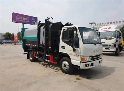國六江淮7.5方側(cè)掛桶垃圾車 合格證已出五一之前公告，現(xiàn)車7臺