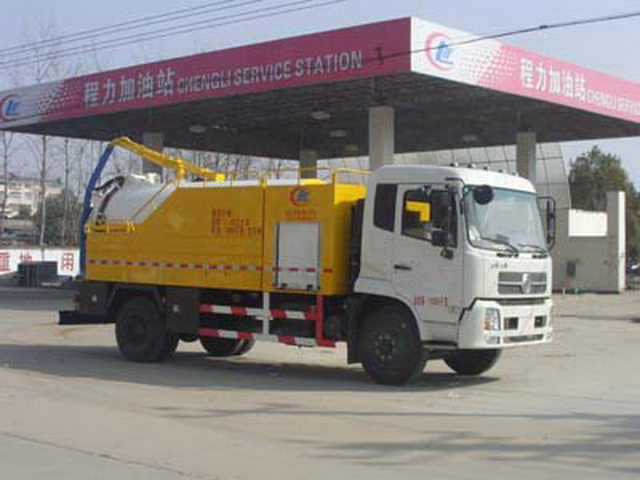 國四東風天錦清洗吸污車